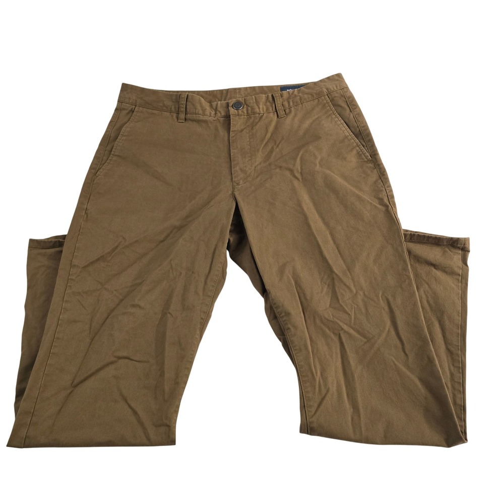Bonobos Mens Straight Leg Casual Chino Pants Brown‎ Size 34/30